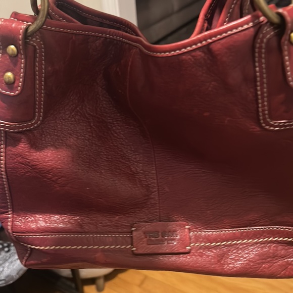 Red Leather Sac - Picture 4 of 4